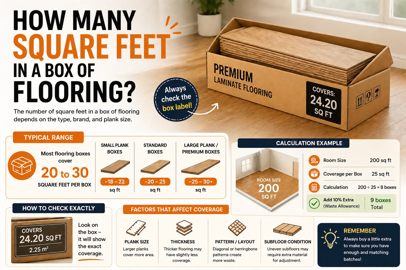 How Many Square Feet in a Box of Flooring?