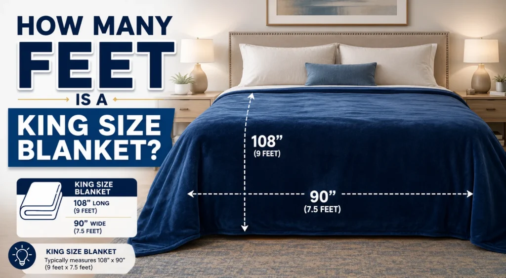 How Many Feet Is a King Size Blanket