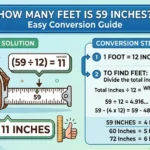 How Many Feet Is 59 Inches