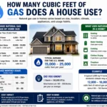 how many cubic feet of gas does a house use