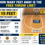 how many feet away is the free throw line