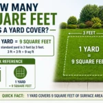 how many square feet does a yard cover