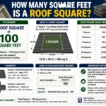 how many square feet is a roof square